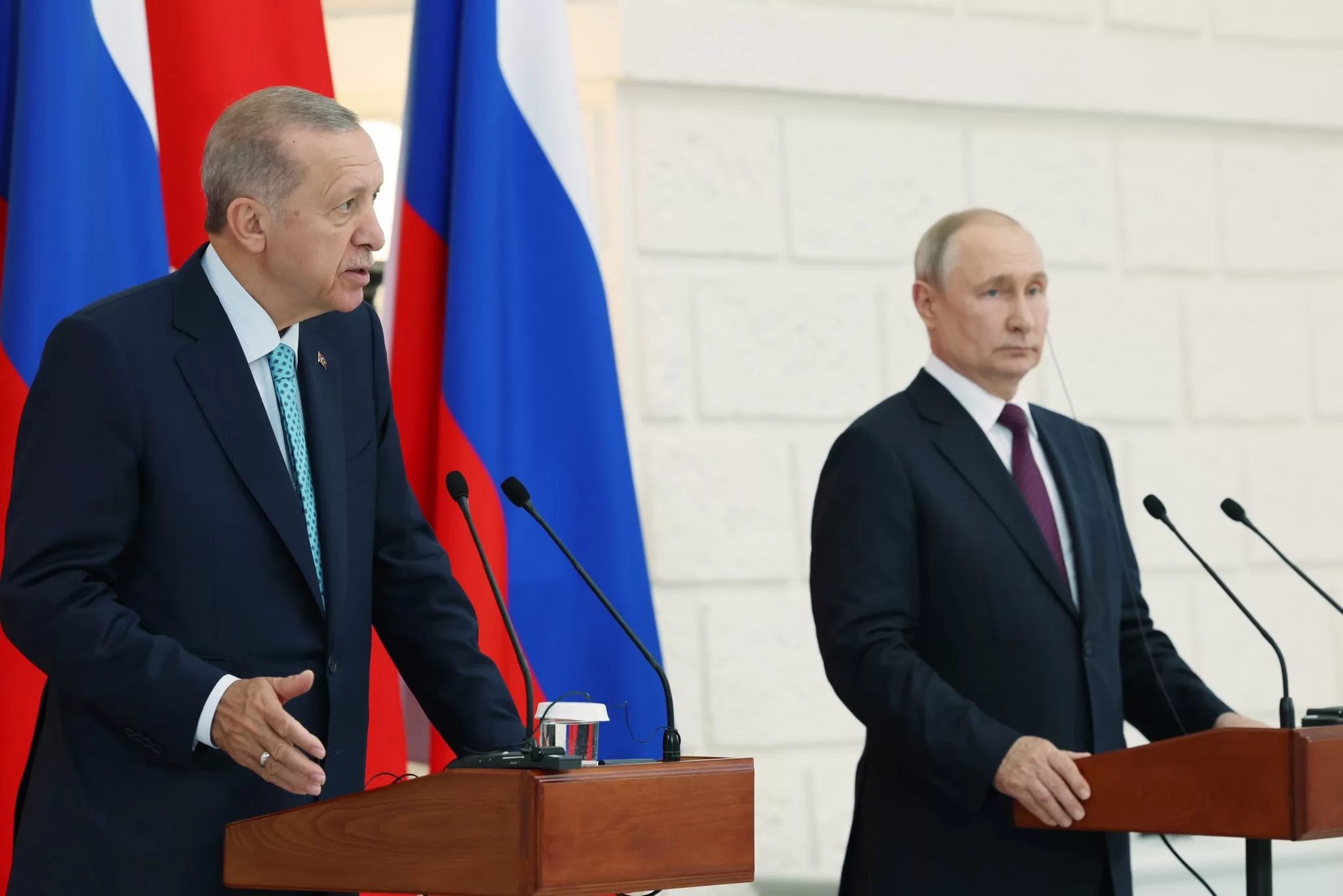 Erdoğan ve Putin basın toplantısı düzenledi