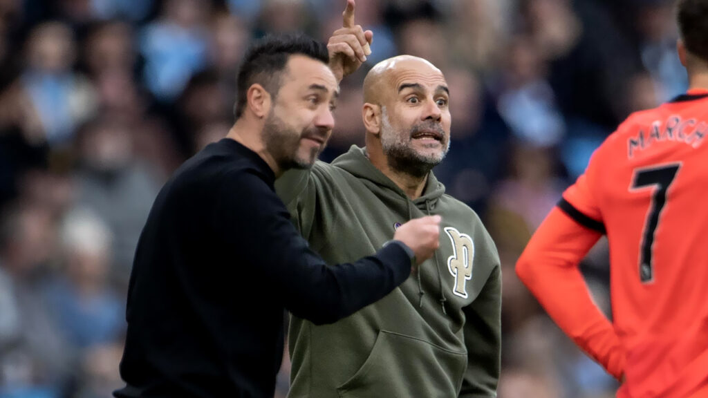 Pep Guardiola Roberto De Zerbi