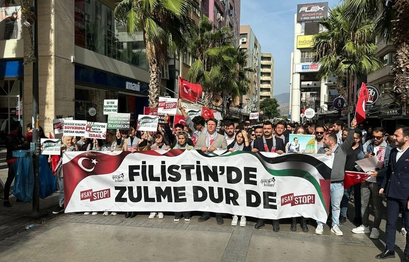 AK Gençlik’ten 81 ilde İsrail protestosu