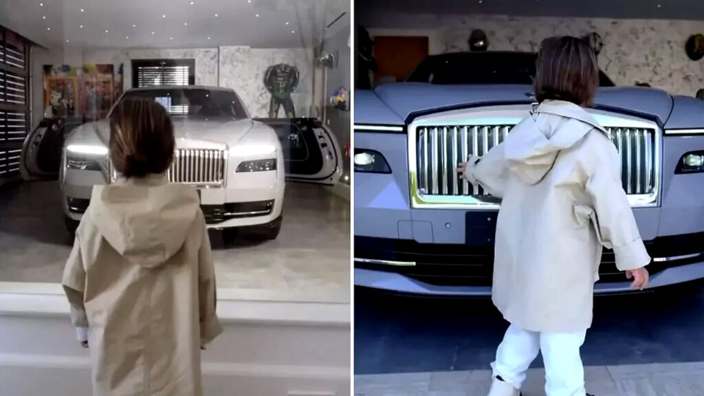 Zayn Sofuoğlu Rolls Royce ile şov yaptı! 4 yaşındaki Zayn Sofuoğlu 25 milyon liralık Rolls Royce sürdü