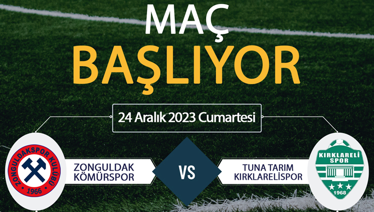 Zonguldak Kömürspor Kırklarelispor maçı ne zaman? Zonguldak Kömürspor Kırklarelispor maçı saat kaçta, hangi kanalda?