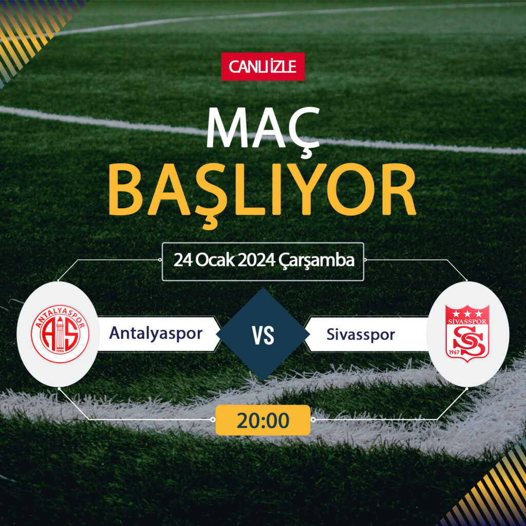 Antalyaspor Sivasspor canlı ŞİFRESİZ DONMADAN İZLE! Antalyaspor Sivasspor beIN SPORTS (23 OCAK) CANLI İZLE!