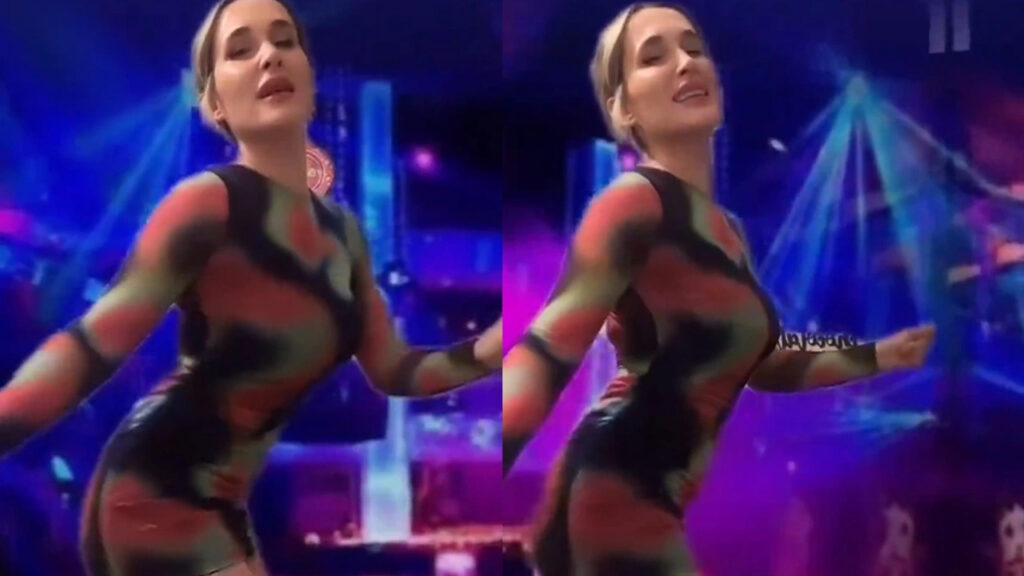 Yeni moda pavyon dansı: Survivor Sema Aydemir pavyon elbisesi giyip akıma katıldı