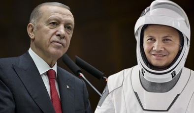 Cumhurbaşkanı Erdoğan ilk Türk astronot Alper Gezeravcı ile görüştü
