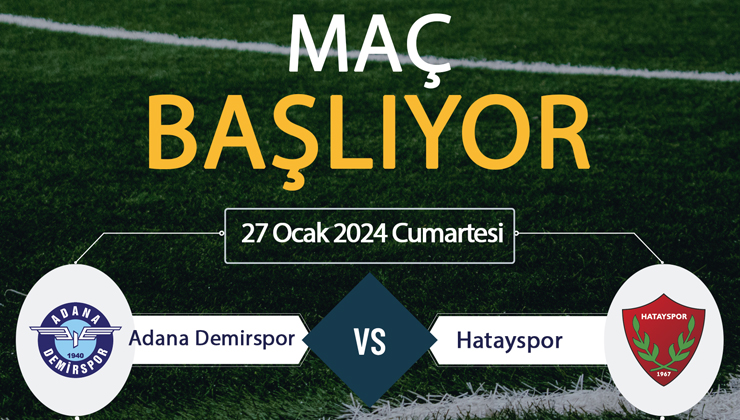 Adana Demirspor Hatayspor canlı ŞİFRESİZ DONMADAN İZLE! Adana Demirspor Hatayspor beIN SPORTS (27 OCAK) CANLI İZLE!