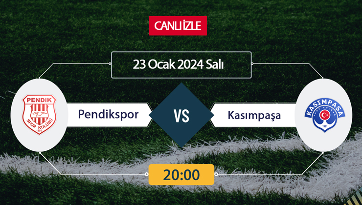 Pendikspor Kasımpaşa canlı ŞİFRESİZ DONMADAN İZLE! Pendikspor Kasımpaşa beIN SPORTS (23 OCAK) CANLI İZLE!