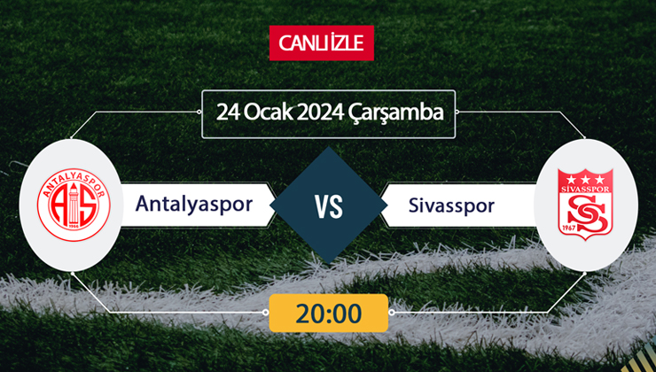 Antalyaspor Sivasspor canlı ŞİFRESİZ DONMADAN İZLE! Antalyaspor Sivasspor beIN SPORTS (24 OCAK) CANLI İZLE!