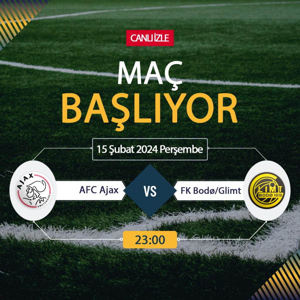 Ajax Bodo Glimt maçı ne zaman? EXXEN CANLI İZLE Ajax Bodo Glimt maçı saat kaçta, hangi kanalda? EXXEN Canlı İzle! Ajax Bodo Glimt maçını bedava İZLE