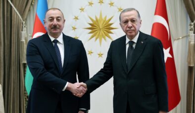 Cumhurbaşkanı Erdoğan, Aliyev’i Beştepe’de kabul etti