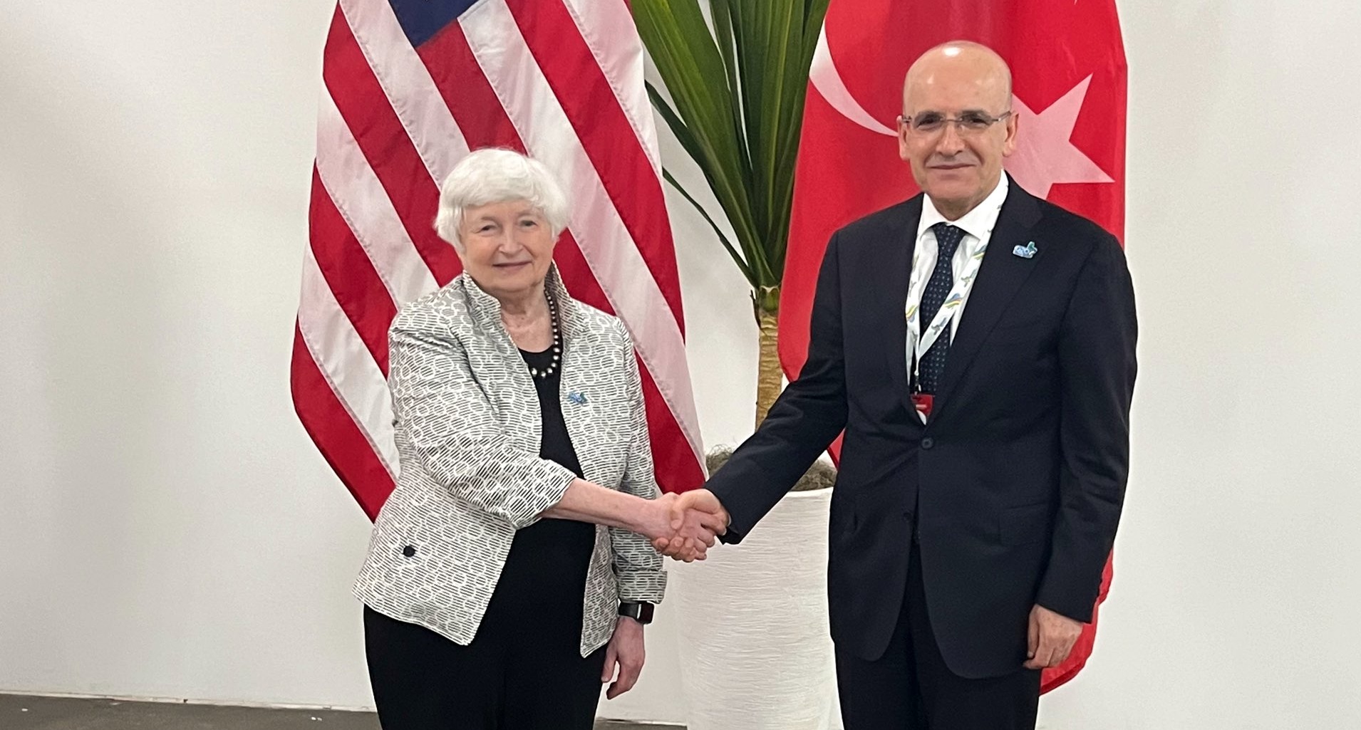 Mehmet Şimşek ABD’li mevkidaşı Janet Yellen ile görüştü