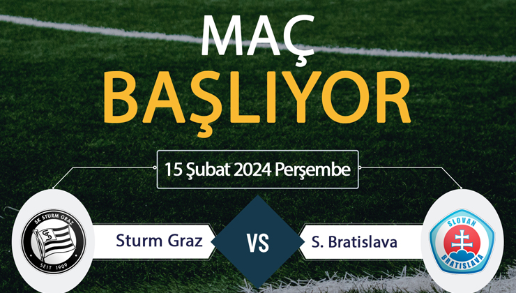 Sturm Graz Bratislava maçı ne zaman? EXXEN CANLI İZLE Sturm Graz Bratislava maçı saat kaçta, hangi kanalda? EXXEN Canlı İzle! Sturm Graz Bratislava maçını bedava İZLE