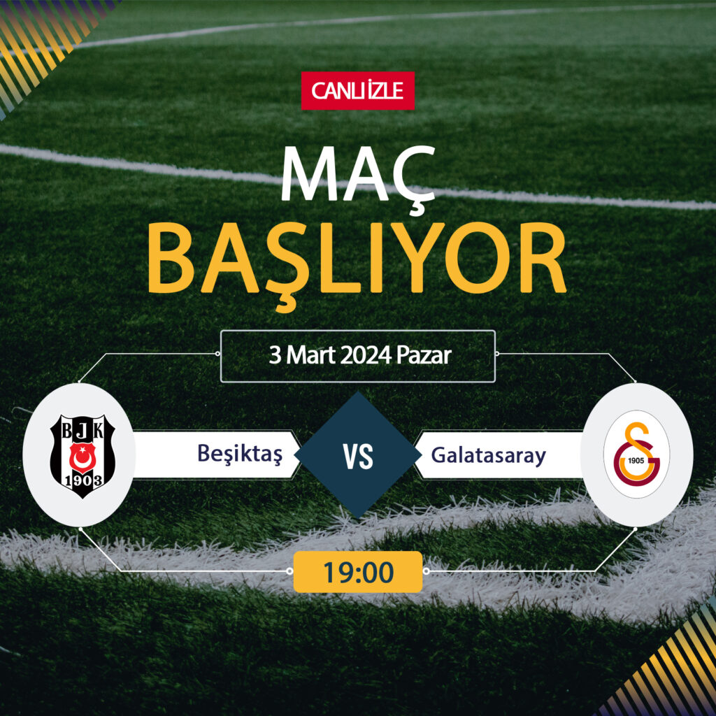 Beşiktaş Galatasaray canlı ŞİFRESİZ DONMADAN İZLE! BJK GS Bein Sports (3 MART) CANLI İZLE