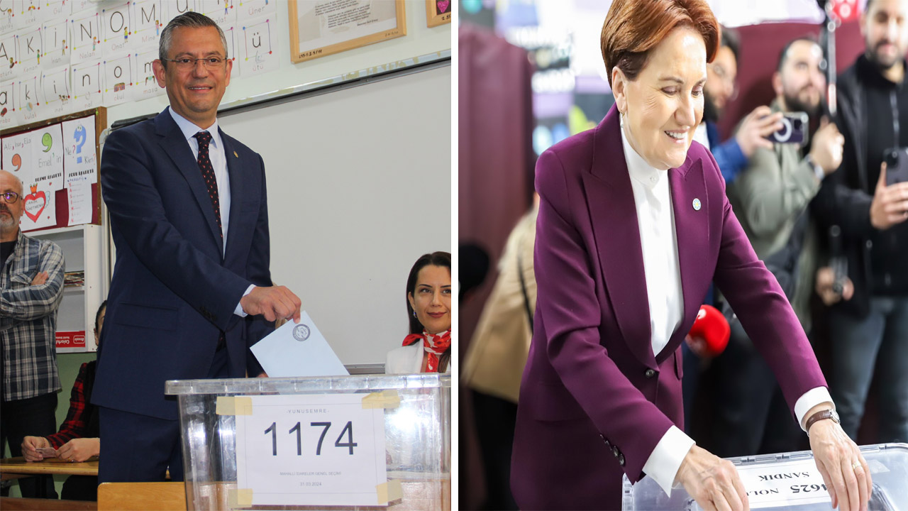 CHP Lideri Özel ve İYİ Parti Lideri Akşener Oylarını Kullandı