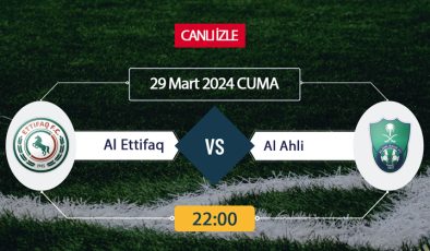 Al Ittifaq Al Ahli canlı Şifresiz Donmadan Hemen İzle! Al Ittifaq – Al Ahli Jeddah (29 MART) CANLI İZLE