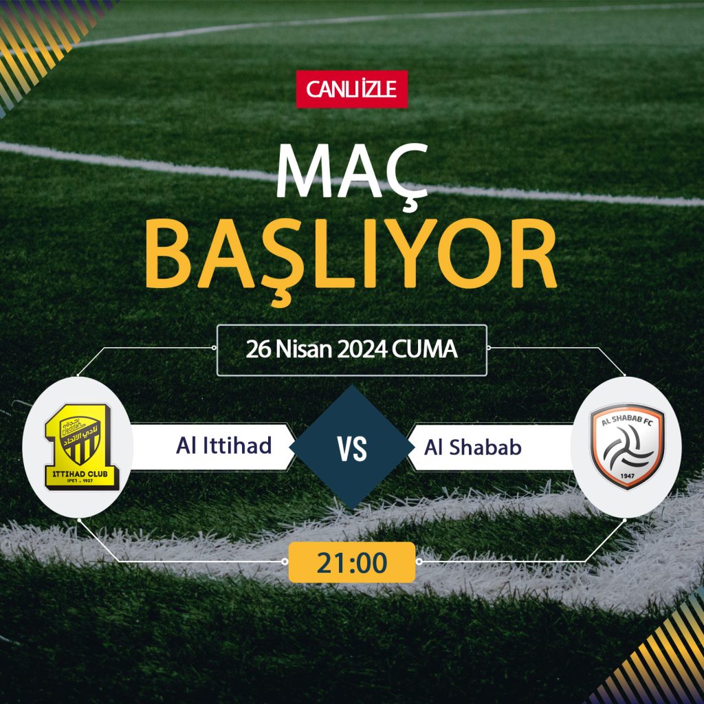 Al Ittihad Al Shabab maçı S SPORT PLUS, TARAFTARIUM 24 CANLI İZLE! Al Ittihad Al Shabab Canlı Donmadan Şifresiz izleme linki