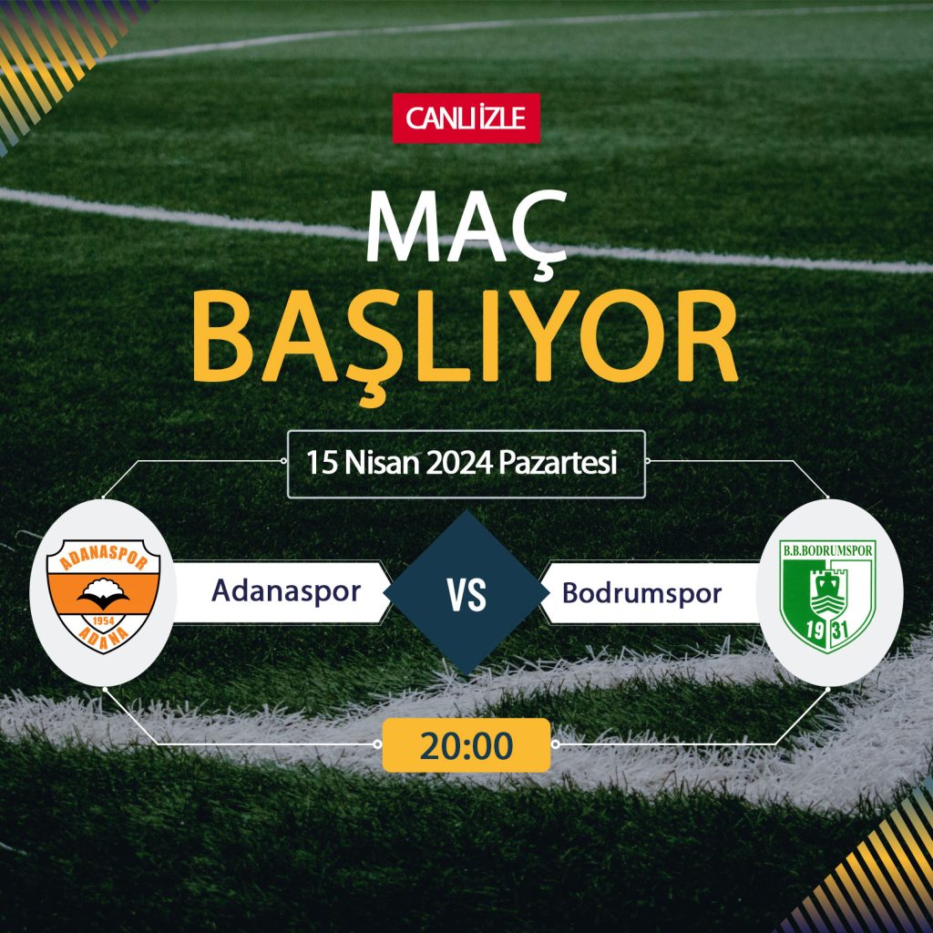 Adanaspor Bodrumspor maçı TRT Spor, TARAFTARIUM 24 CANLI İZLE! Adanaspor Bodrumspor Canlı Donmadan Şifresiz izleme linki