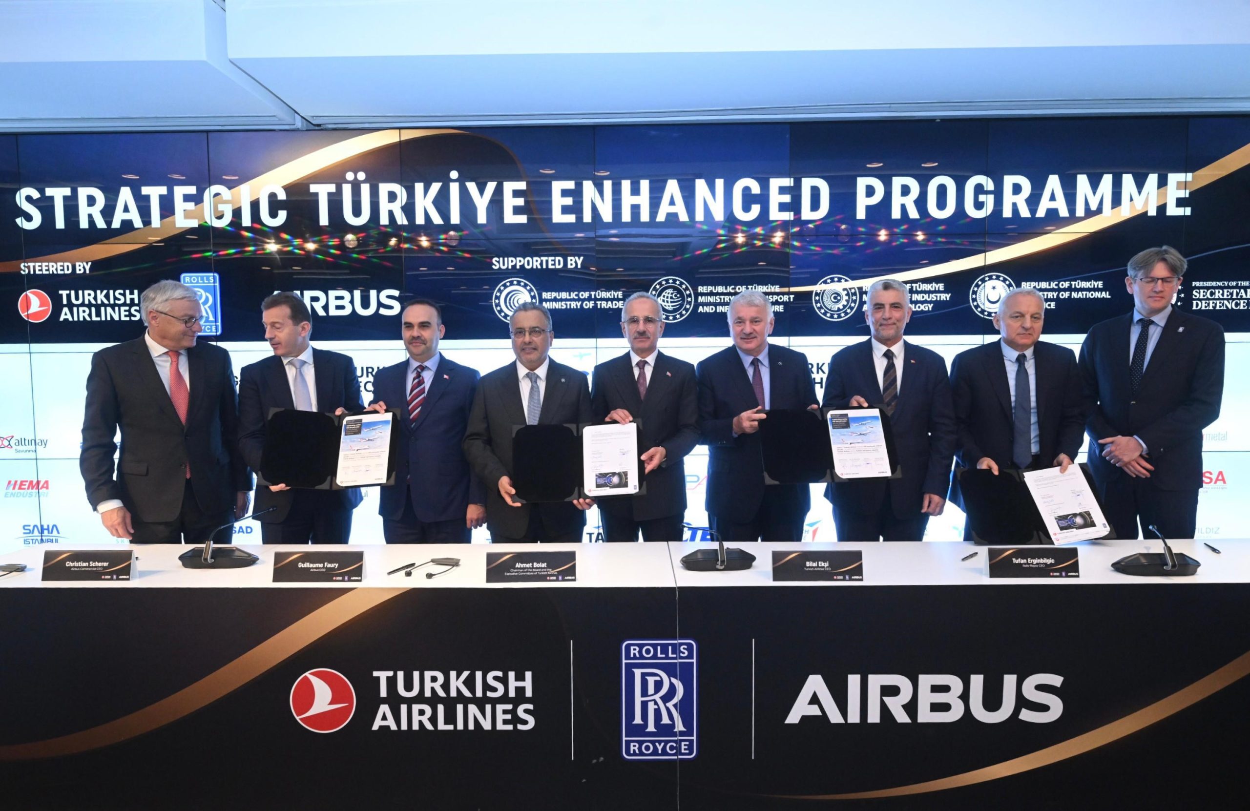 Türk Hava Yolları-AİRBUS- Rolls-Royce Arasında Dev İş Birliği