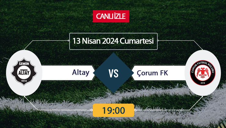 Bein Sports TRT Spor CANLI YAYIN | Altay Çorumspor (13 Nisan) CANLI hangi kanalda nereden izlenir saat kaçta?