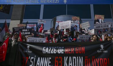 AK Parti Kadın Kolları, 81 İlde İsrail’i Protesto Etti