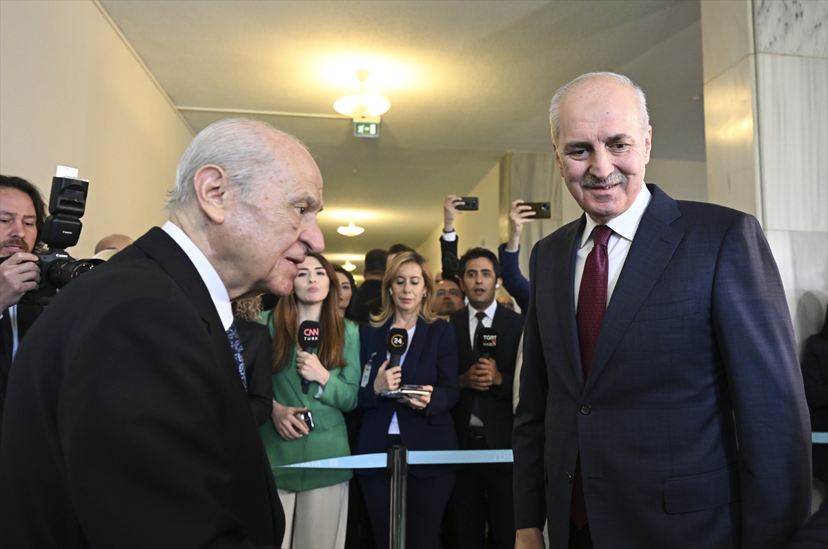 TBMM Başkanı Kurtulmuş’tan Bahçeli’ye Anayasa Ziyareti