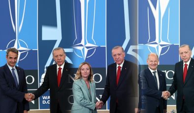 Cumhurbaşkanı Erdoğan, NATO Zirvesi’nde Liderlerle Görüştü