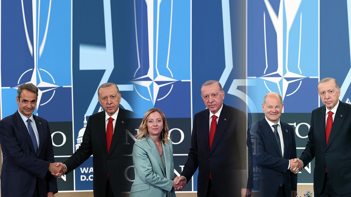 Cumhurbaşkanı Erdoğan, NATO Zirvesi’nde Liderlerle Görüştü