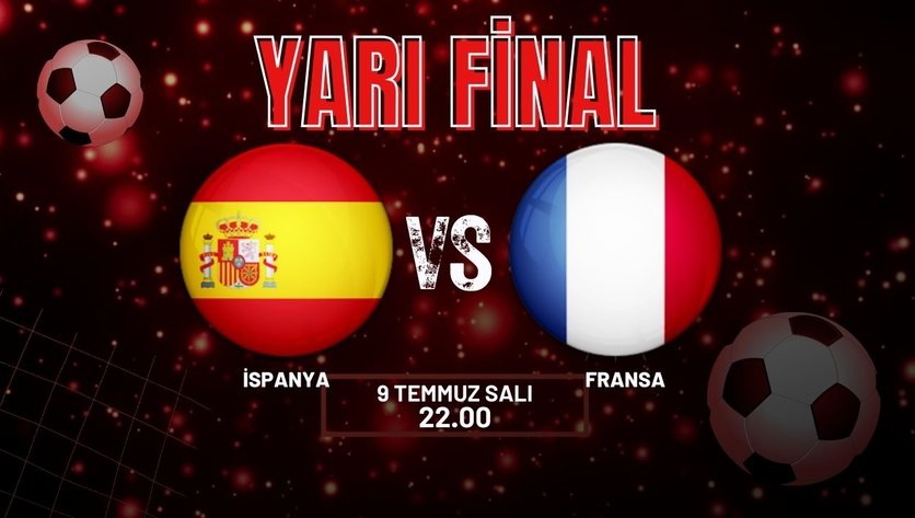 CANLI MAÇ İZLE İspanya Fransa EURO 2024 Yarı Final CANLI YAYIN TV İspanya Fransa Bu Akşam 9 Temmuz 2024