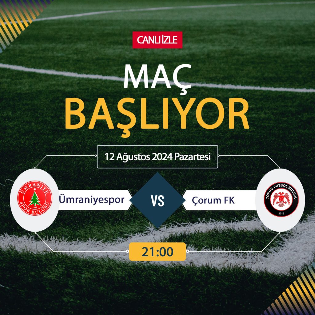 Ümraniyespor Çorum FK maçını ŞİFRESİZ donmadan CANLI İZLE, beIN Sports CANLI YAYIN TV Ümraniye Çorum maçı ne zaman?