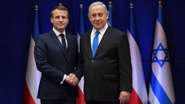 Macron, Netanyahu İle Görüştü