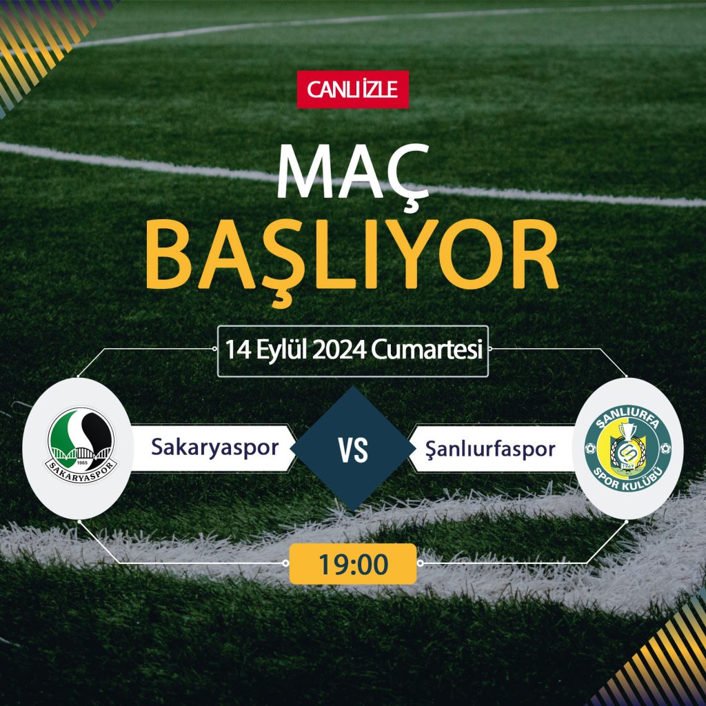 Sakaryaspor Şanlıurfaspor maçı