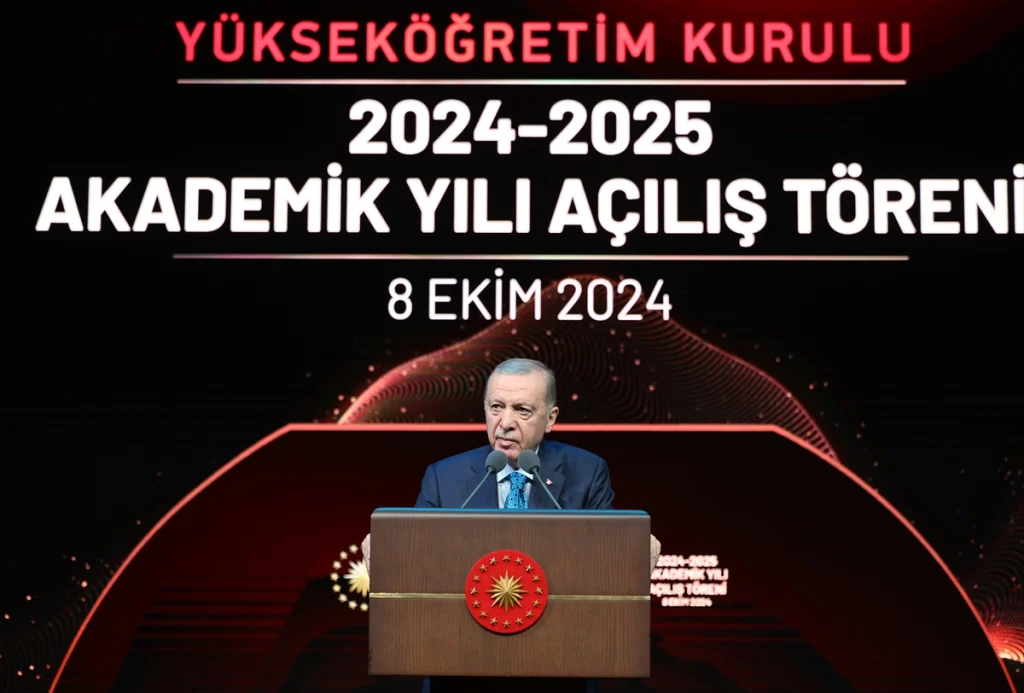 erdoğan yükseköğretim kurulu akademik yılı açılış töreni