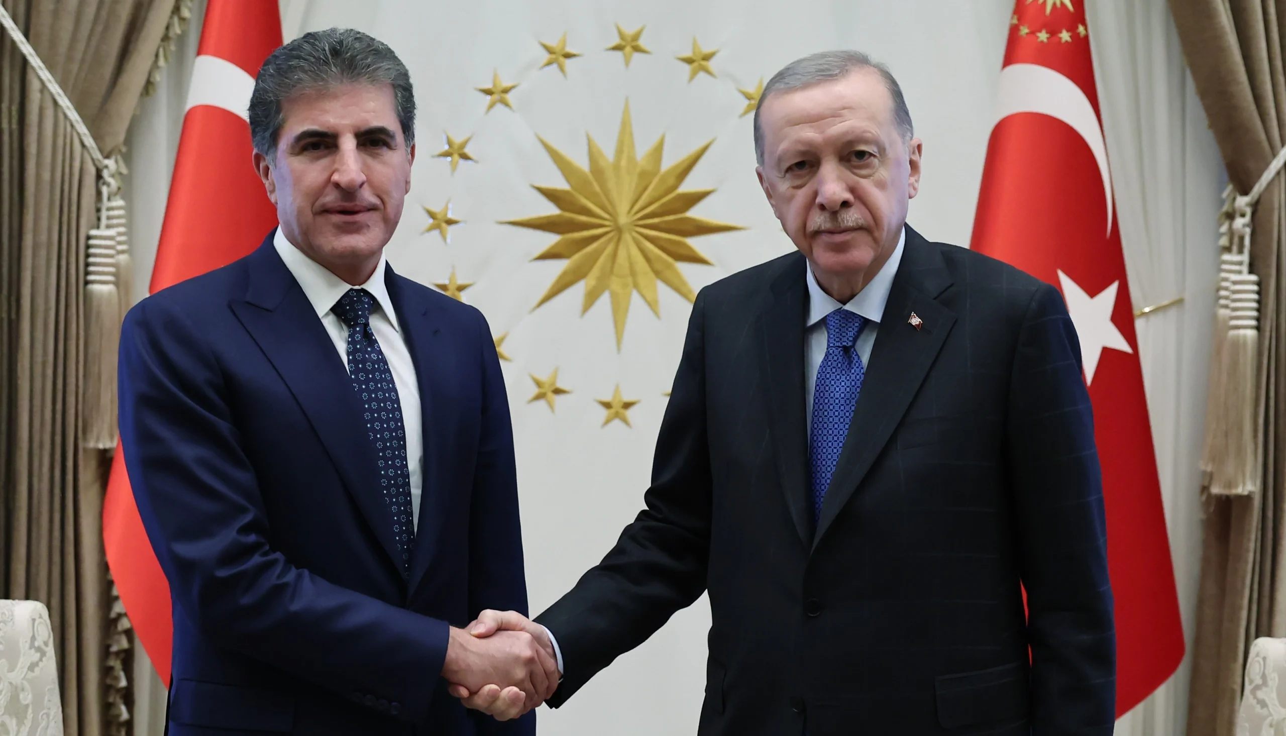 Cumhurbaşkanı Erdoğan, IKBY Başkanı Barzani’yi Kabul Etti