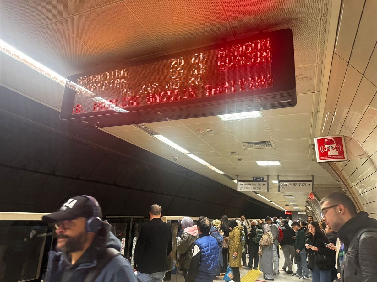 Üsküdar-Samandıra Metro Hattı’nda Arıza