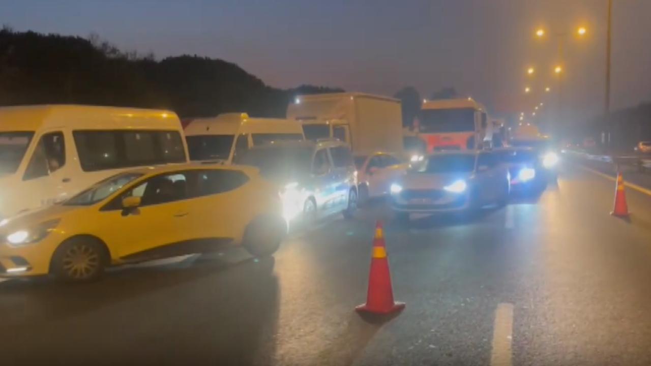 TEM Otoyolu’nda Kaza! Trafik Durma Noktasına Geldi