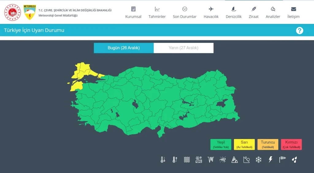 meteoroloji 5 il