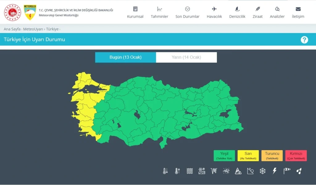 meteoroloji 13 sari