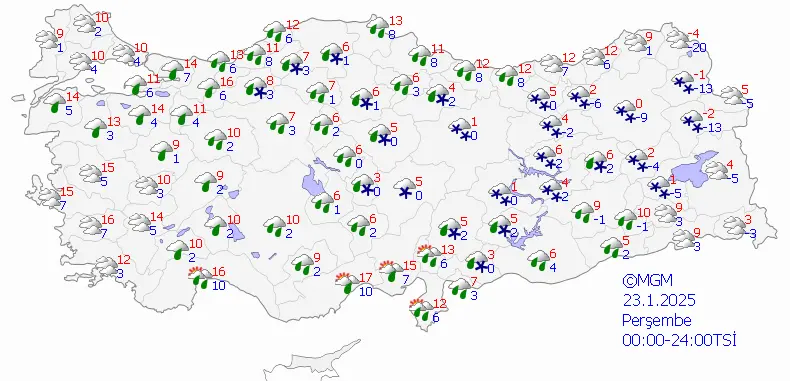 meteoroloji perşembe 23