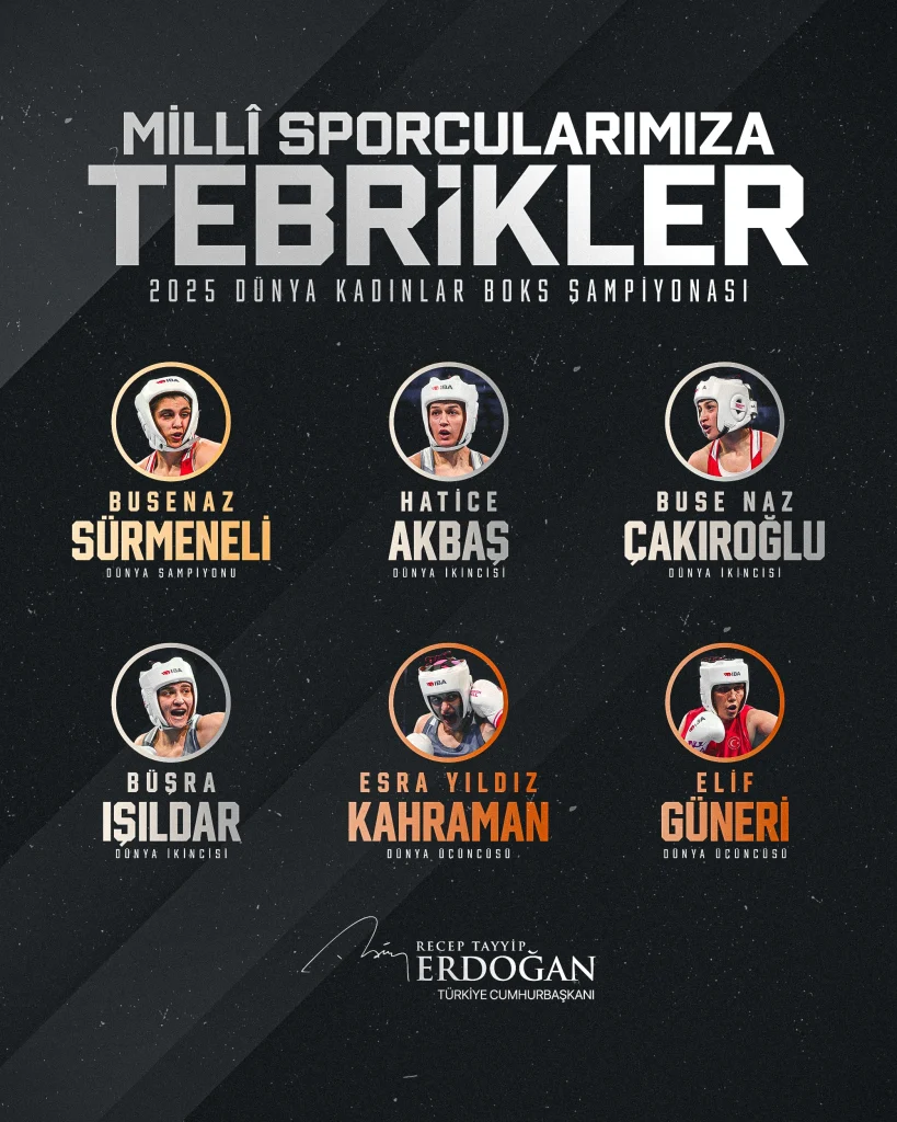 erdoğan sporcu tebrik