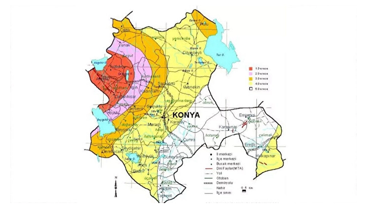 Konya’da fay hattı var mı? Konya fay hattı nereden geçiyor? Konya’da deprem riski var mı? Konya kaçıncı derece deprem bölgesi?